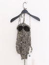 SWAYING 25 Spring and Summer Handmade Crochet Lace-up Vest SW-SW25SS1T31C1-HUA Flower